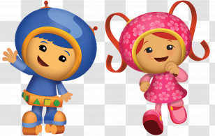 Team Umizoomi - Cartoon Characters In Costume Transparent PNG