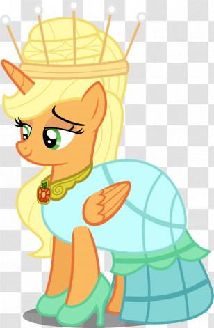 Applejack Pony Rainbow Dash Winged Unicorn Princess - Headgear - Wedding Dress Transparent PNG