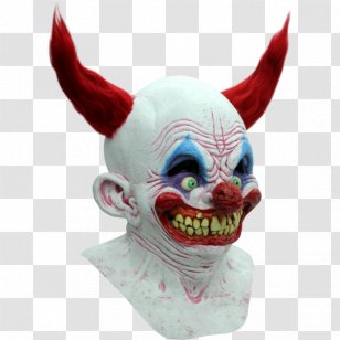 Evil Clown Latex Mask Costume - Krusty The Transparent PNG