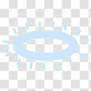Halo - Blue Halo With Glowing Light Effect Transparent PNG