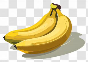 Bananas - Yellow Bananas Illustration Transparent PNG