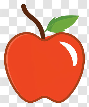 Apple - Bright Red Apple Icon Transparent PNG