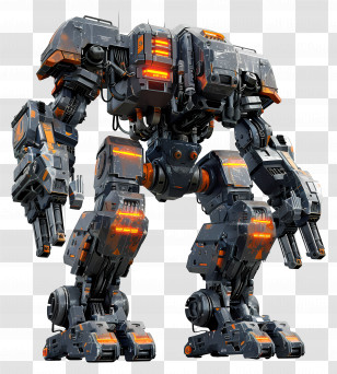 Battletech Mech - Giant Robot In Futuristic Combat Design Transparent PNG