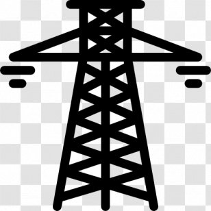 Oil Well Drilling Rig Petroleum Platform - Electric Tower Transparent PNG