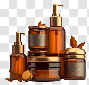 Skin Care Product - Luxury Cosmetic Bottles Transparent PNG
