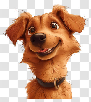 Cartoon Dog - Smiling Cartoon Dog Illustration Transparent PNG