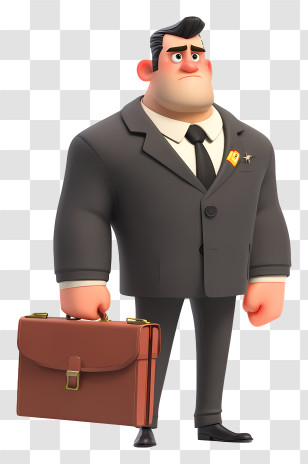 Bodyguard With Briefcase - Businessman With Briefcase Transparent PNG