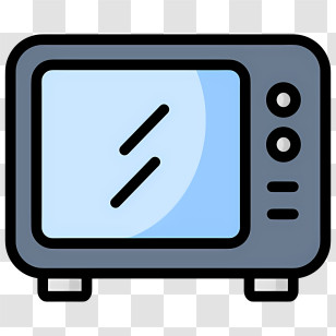 Kitchen Icon - Electric Microwave Oven Transparent PNG