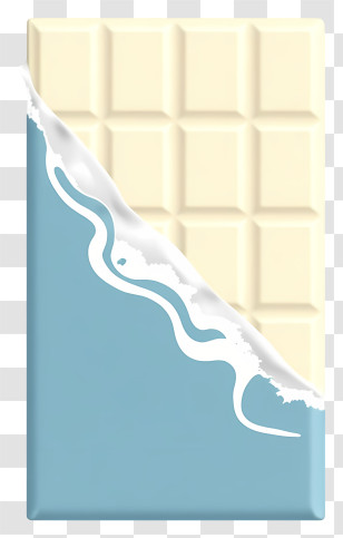 Chocolate Bar - White Chocolate Bar With Blue Wrapper Transparent PNG