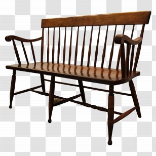 Table Chair Furniture Spindle Bench - Outdoor - Park Transparent PNG