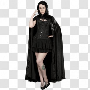 Cape Dress Coat Hood Cloak - Clothing Transparent PNG