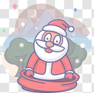 Santa Claus - Cartoon Santa Claus Illustration Transparent PNG