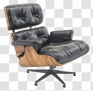 Eames Lounge Chair - Modern Comfortable Lounge Chair Transparent PNG