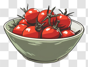 Cherry Tomato - Bowl Of Fresh Cherry Tomatoes Transparent PNG