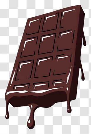 Chocolate Bar - Melting Chocolate Bar Illustration Transparent PNG