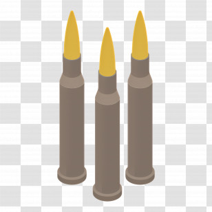 Bullet - Ammunition Cartridges For Rifles Or Firearms Transparent PNG