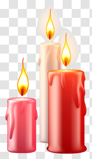 Candle - Burning Candles For Warm Ambiance Transparent PNG