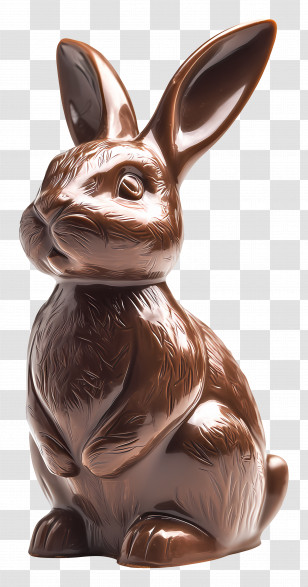 Chocolate Bunny - Easter Chocolate Bunny Transparent PNG