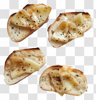 Garlic Bread - Cheese Toast With Seasoning Transparent PNG