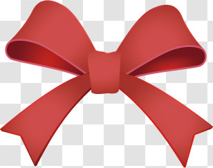 Red Ribbon - Stylized Red Ribbon Bow Transparent PNG