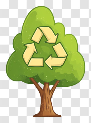 Recycle Logo - Tree With Recycle Symbol Illustration Transparent PNG