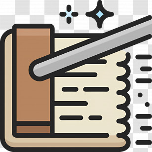 Cleaning Mop - Magic Wand And Spell Book Transparent PNG