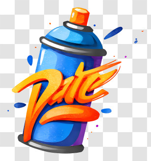 Spray Paint - Colorful Spray Paint Can Transparent PNG