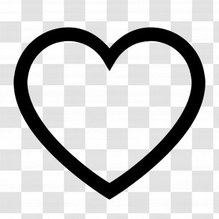 Android Symbol Black And White Love Transparent Png