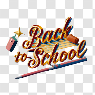 Back To School - Back To School Supplies Transparent PNG