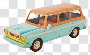 Cartoon - Cartoon Style Vintage Car Transparent PNG