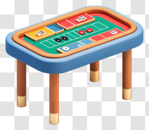 Playing Table Games - Colorful Game Table Transparent PNG