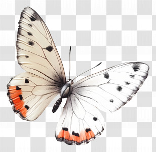 Flying Butterfly - Blue Butterfly With Colorful Wings Transparent PNG