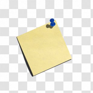Post-it Note Paper Icon - Material - Yellow Sticky Notes Transparent PNG