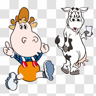 Canidae Clip Art Dog Illustration Talho Yuki - Human Behavior - Dairy Cow Cartoon Transparent PNG