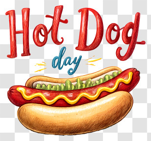 Hot Dog Day - Hot Dog Day Celebration Transparent PNG