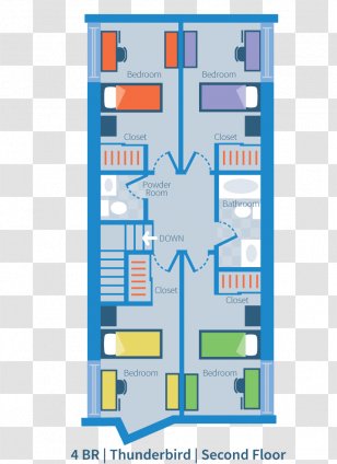 Bedroom Floor Plan Suite - Wardrobe Transparent PNG
