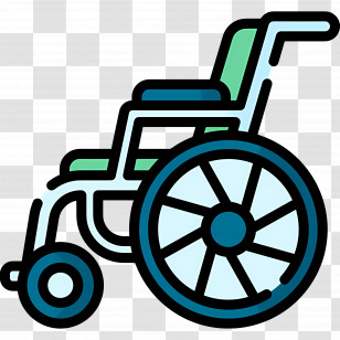Wheelchair - Wheelchair Illustration For Accessibility Transparent PNG