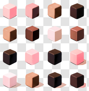 Building Blocks - Colorful Cubes In Various Shades Transparent PNG