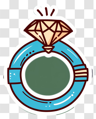 Blue Ring - Diamond Ring Transparent PNG