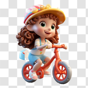 Riding Bike
 - Cute Girl Riding A Bicycle Transparent PNG