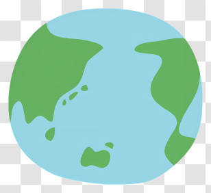 Cartoon - Simple Earth Illustration Transparent PNG