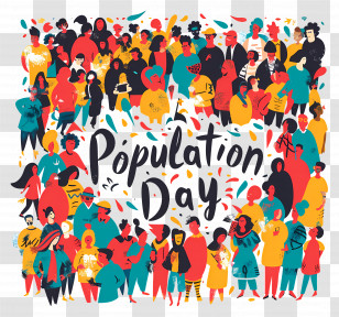 World Population Day - Population Day Celebration Transparent PNG