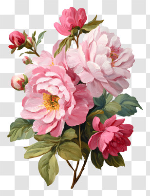 Pink Bouquet - Pink Flowers Bouquet Transparent PNG