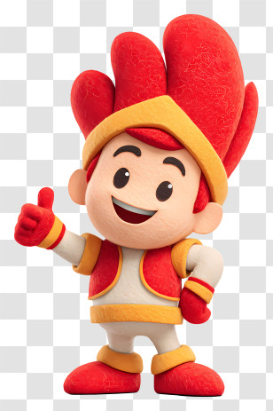Jollibee Mascot - Cheerful Cartoon Character Transparent PNG