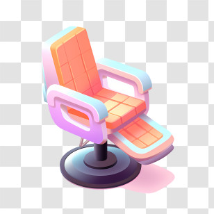 Hair Salon - Comfortable Salon Recliner Chair Transparent PNG