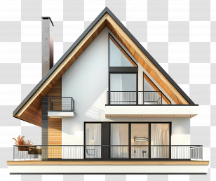 3d House - Modern House Rendering Transparent PNG