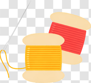 Cartoon - Sewing Thread And Needle For Crafting Transparent PNG