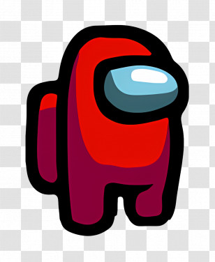Among Us Logo - Red Crewmate From Among Us Transparent PNG