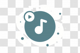 Music Note - Music Note With Play Button Transparent PNG