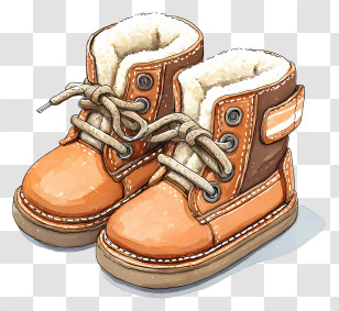 Infant Ugg Boots - Cozy Winter Boots With Fur Transparent PNG